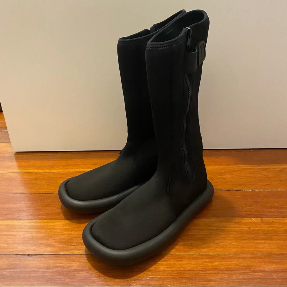 Black Combat & Moto Boots - Picture 9 of 10